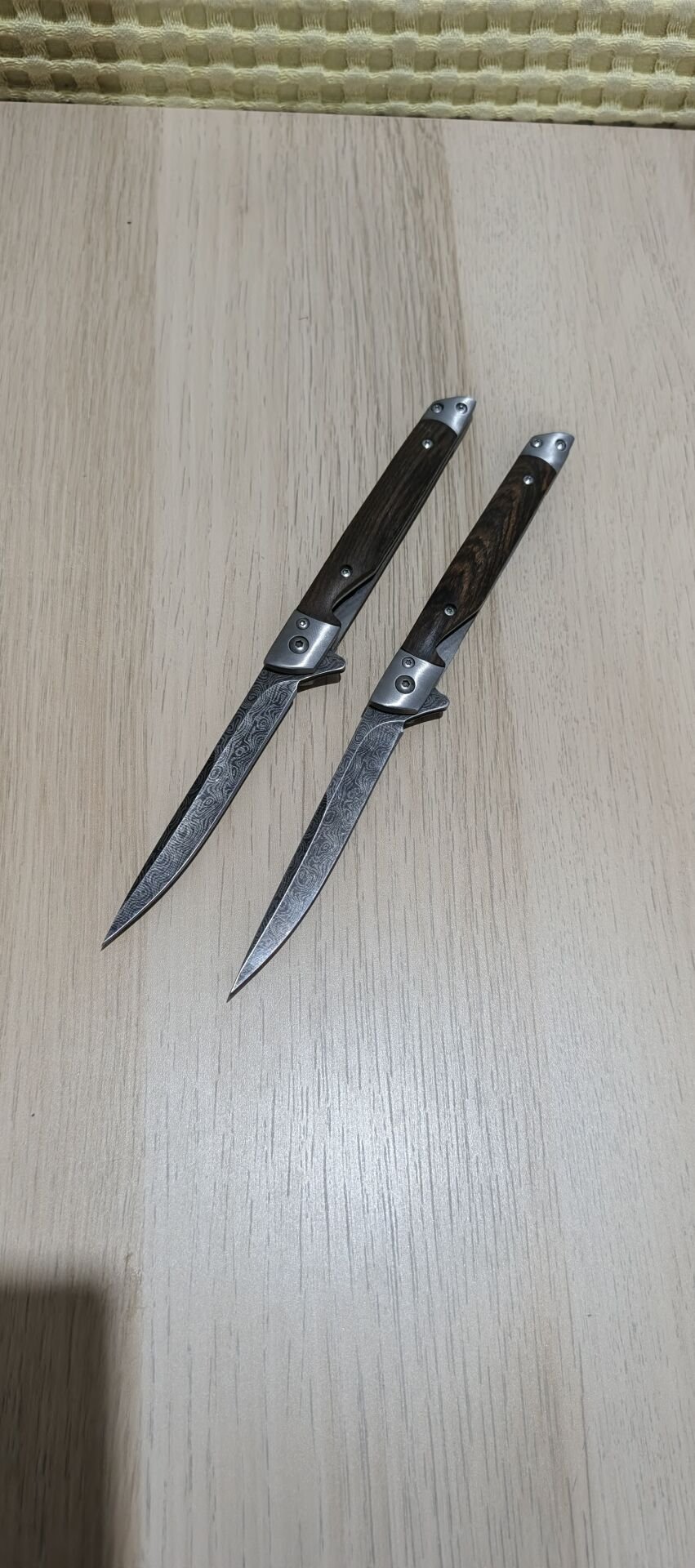 Beyefendi çakısı düzkesim damas tesenli