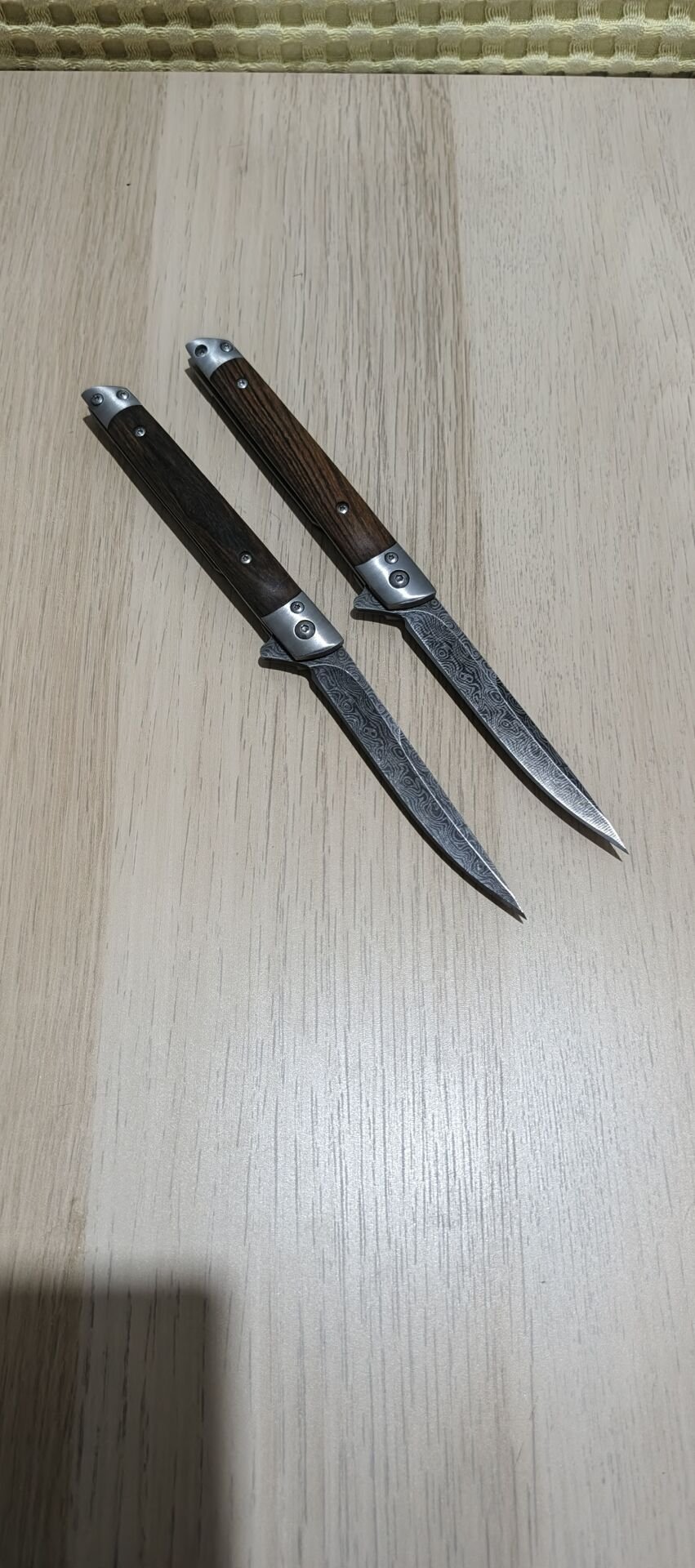 Beyefendi çakısı düzkesim damas tesenli