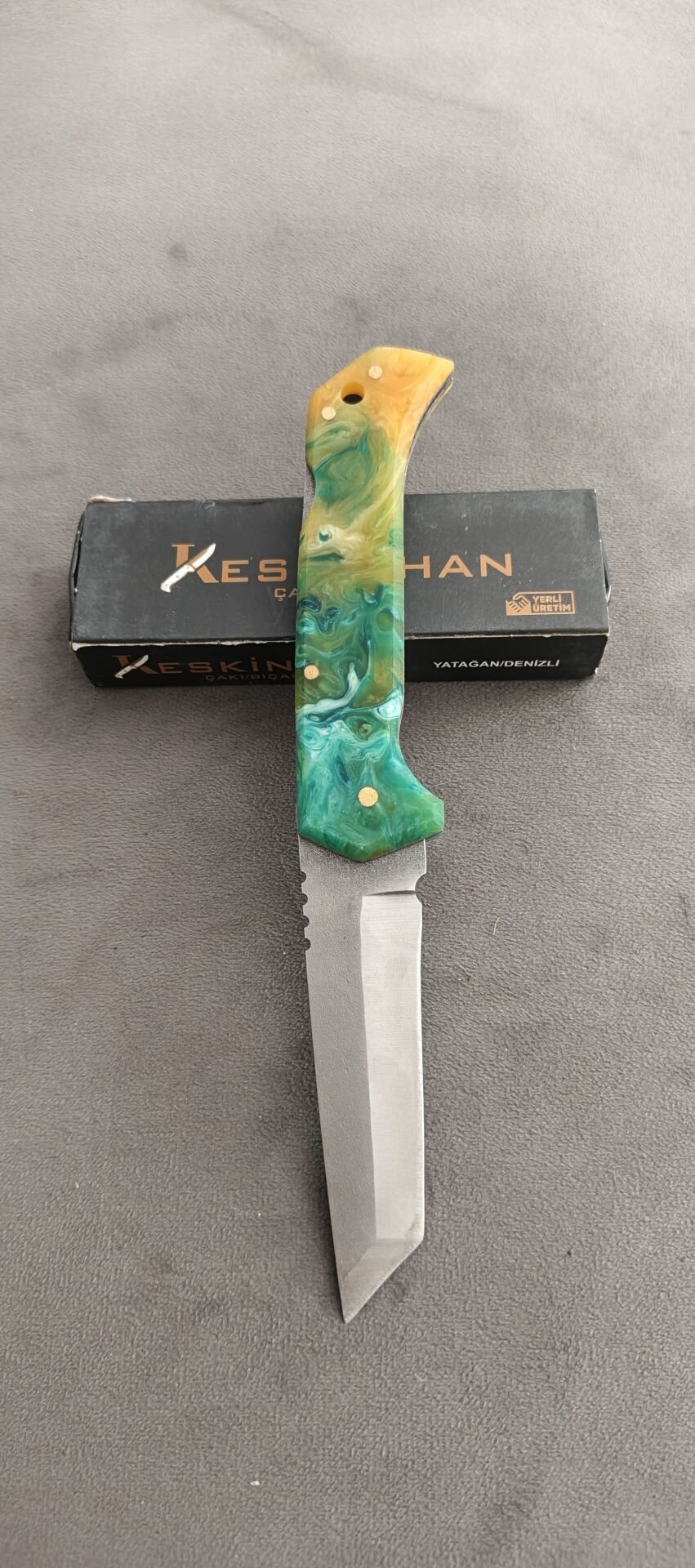 Keskinhan epoksi kabza tanto kesim cep cakısı