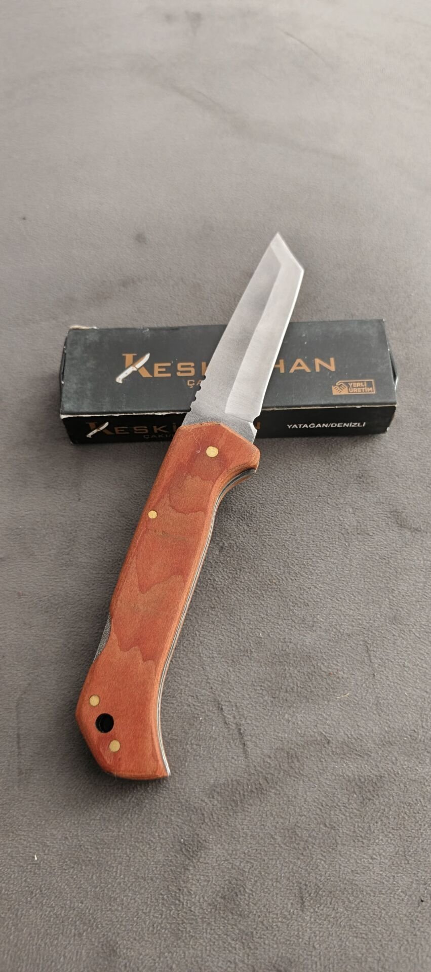 Keskinhan ağac kabza tanto kesim ceo cakisi
