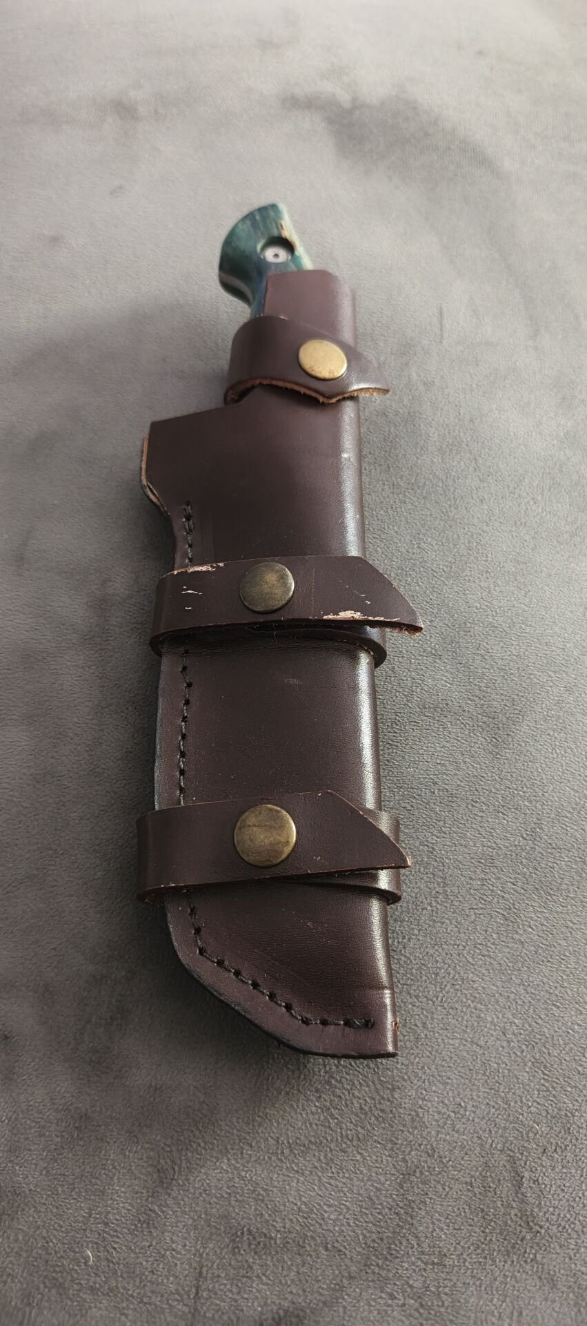 Damascus Tanto kesim  deri kıflı
