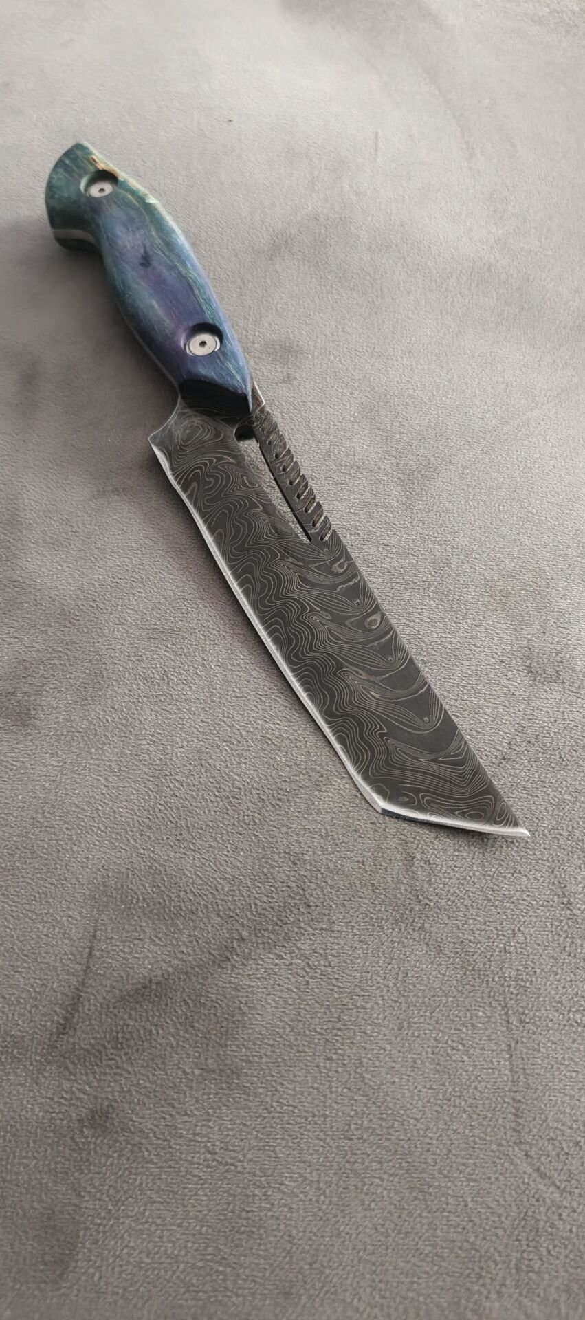 Damascus Tanto kesim  deri kıflı