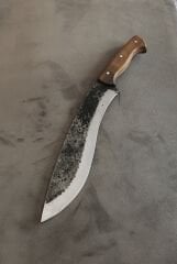 Dövme celik 40cm agac kabza kılıflı pala
