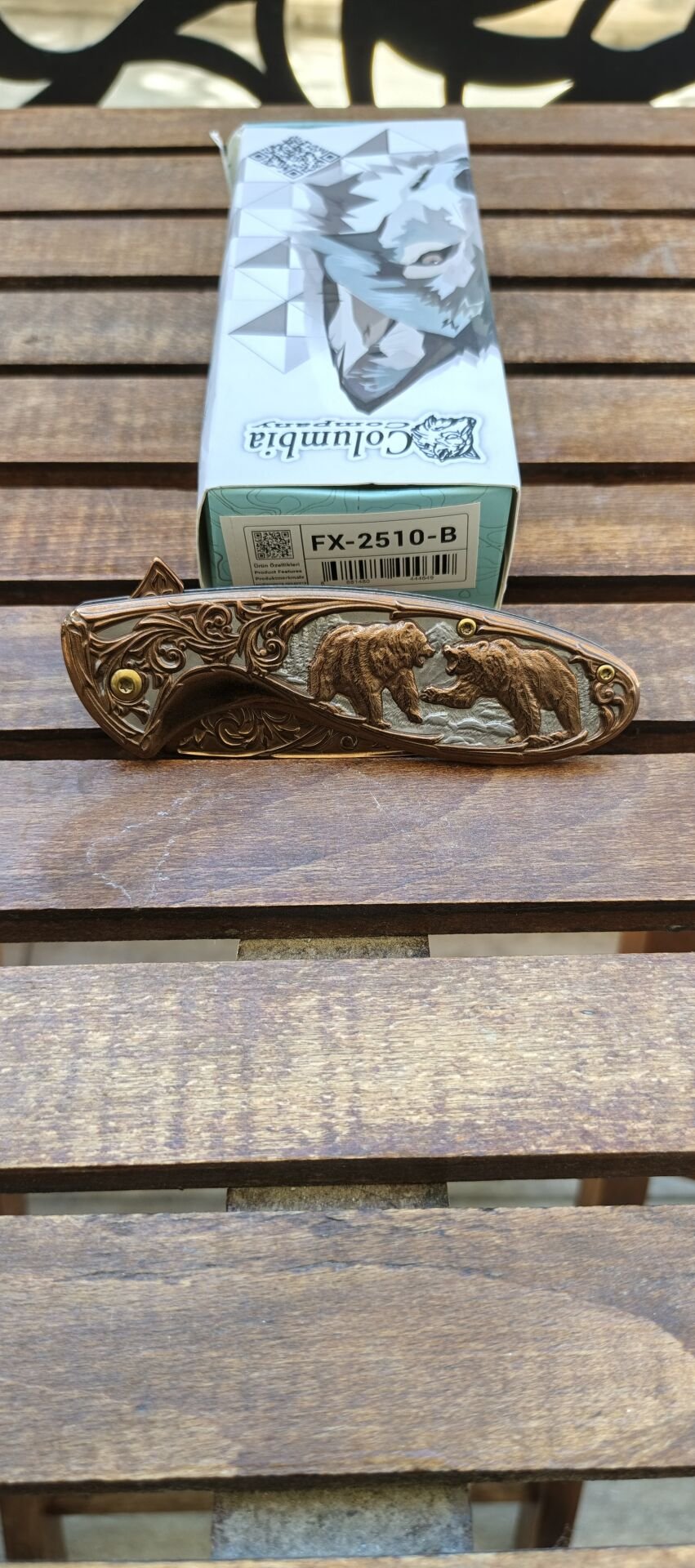 Columbia  Fx-2510-B Ayı kabartma desenli cakı