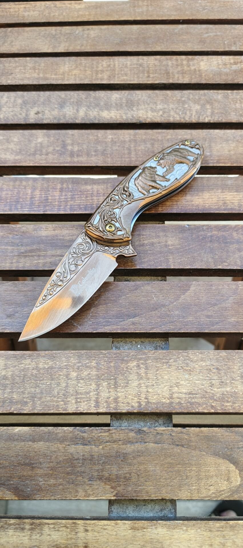 Columbia  Fx-2510-B Ayı kabartma desenli cakı