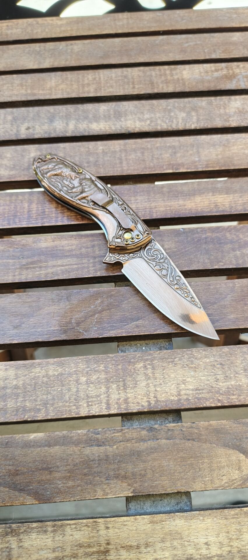 Columbia  Fx-2510-B Ayı kabartma desenli cakı