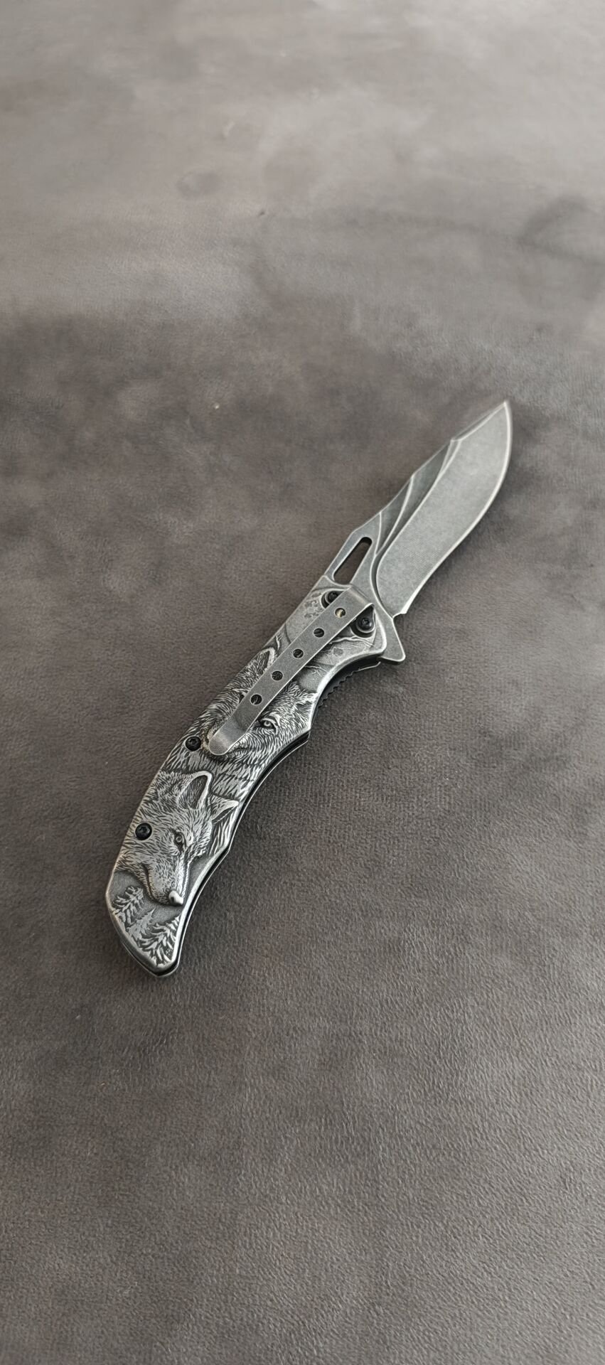 Kurt kabartm desenli celik kasa sibirya caki