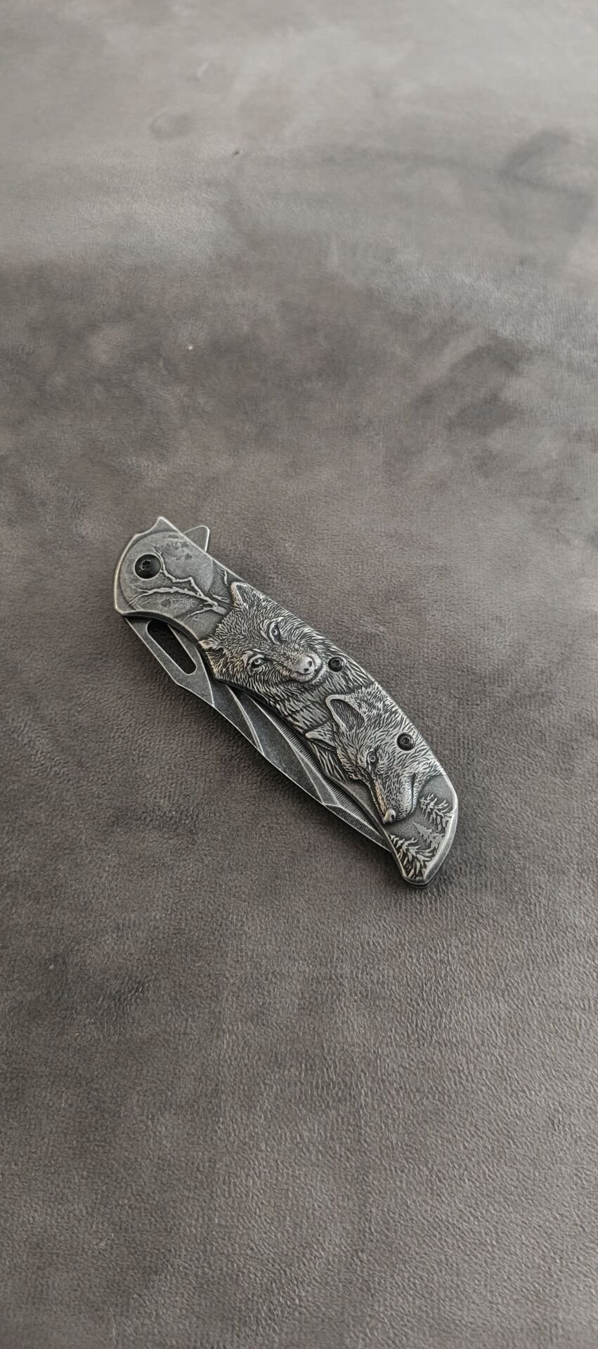 Kurt kabartm desenli celik kasa sibirya caki