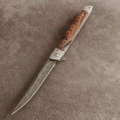 Beyefendi çakısı düz ve Tanto kesim damas tesenli