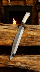 N690 avcı dev boy  pirinc balcak geyik boynuz deri kılıflı