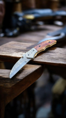 Damascus Şam celiği  Damas balcak  Geyik Boynuzu kabza