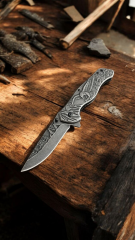 Kartal kabartma desenli celik kasa siyah cakı