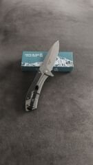 HAPS BUGS  8CR14MOV  Titanyum kaplama kemer klipsli güzel bir cakı