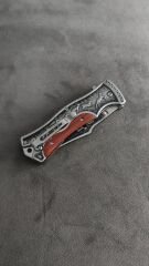 Geyik kabartma desenli büyük boy cakı