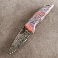 Damascus epoksi kabza cakı