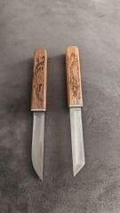 M390 Ahşap gecme ikili bicak