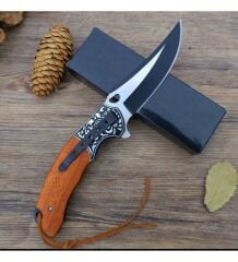 Haps Bugs kabartma desenli balcak  siyah namlu ağaç kabza ipli