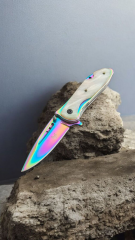 BENCHMADE gök kuşağı desen cep cakisi