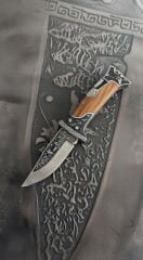 Columbia kabartma desenli büyük boy cakı