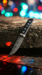 Damascus şam celiği  mozaik pimli kabza