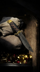 Damascus şam celiği cift pirinc balcak kartal baş