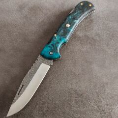 N690 celik epoksi kabza mozaik pimli