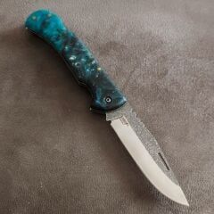 N690 celik epoksi kabza mozaik pimli