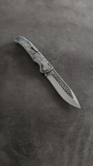 ALN MASTER  Sedef kabza 26 cm kabartma desenli