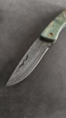 Damascus cep cakisi epoksi kabza sırttan kilitli