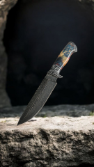 Damascus avcı alüminyum islemeli balcak