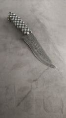 Yerli üretim damascus epoksi kabza